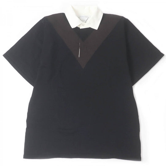 BOTTEGAVENETA Short sleeve polo shirt 648838 Main: 100% cotton black mens XL Used Authentic