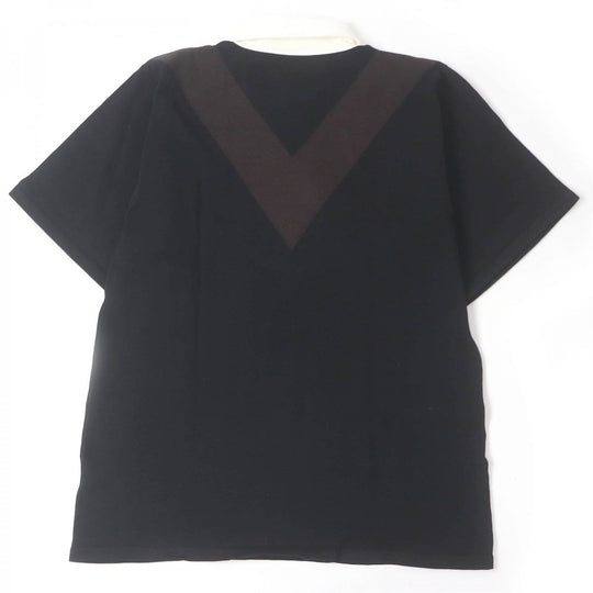 BOTTEGAVENETA Short sleeve polo shirt 648838 Main: 100% cotton black mens XL Used Authentic