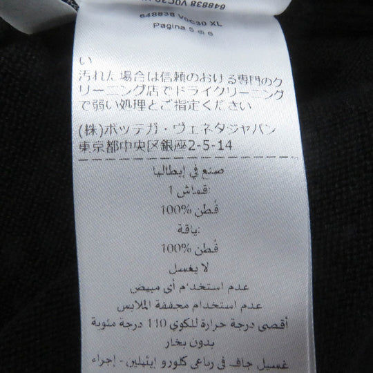 BOTTEGAVENETA Short sleeve polo shirt 648838 Main: 100% cotton black mens XL Used Authentic
