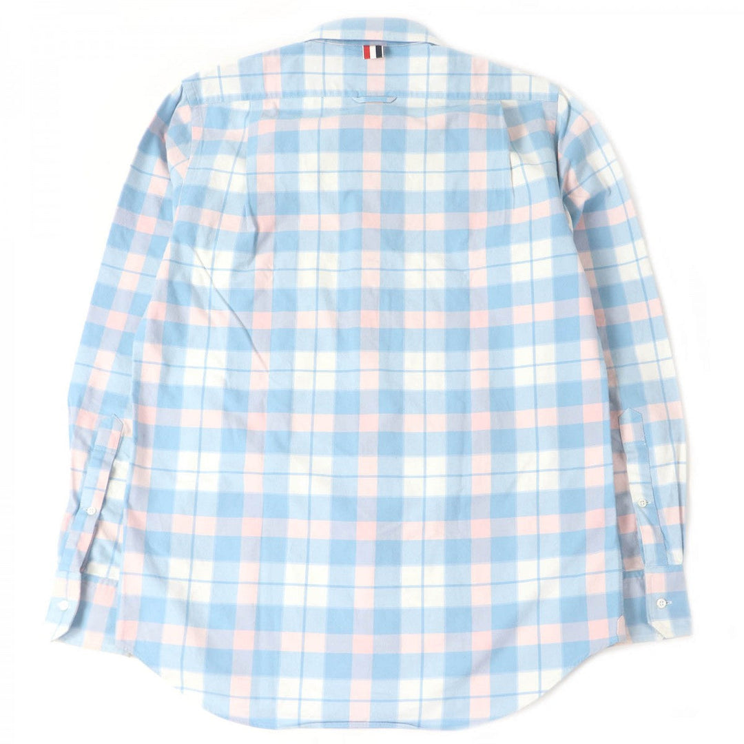 THOM BROWNE Long sleeve shirt MWL272A Main: 100% cotton Blue pink mens 2 Used Authentic