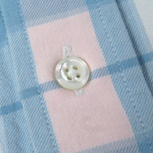 THOM BROWNE Long sleeve shirt MWL272A Main: 100% cotton Blue pink mens 2 Used Authentic