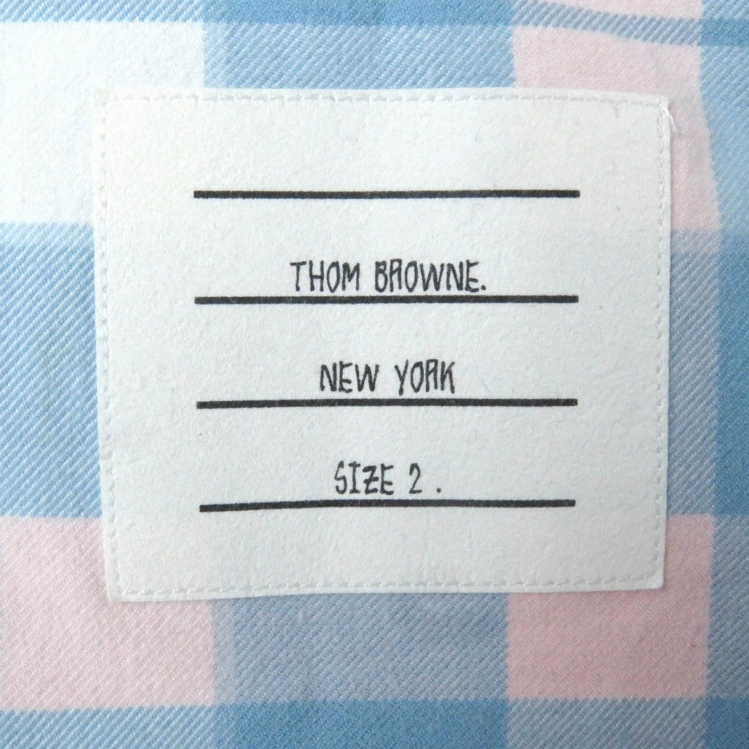 THOM BROWNE Long sleeve shirt MWL272A Main: 100% cotton Blue pink mens 2 Used Authentic