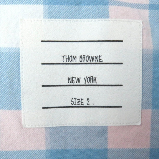 THOM BROWNE Long sleeve shirt MWL272A Main: 100% cotton Blue pink mens 2 Used Authentic