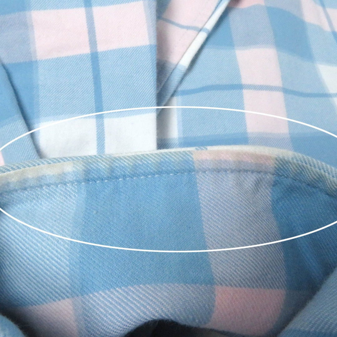THOM BROWNE Long sleeve shirt MWL272A Main: 100% cotton Blue pink mens 2 Used Authentic