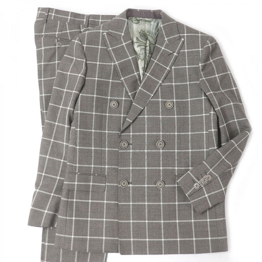 ETRO suit Outer: 100% wool, Lining: 100% silk, Sleeve lining: 60% acetate, Sleeve lining: 40% rayon Brown type mens 46 Used Authentic