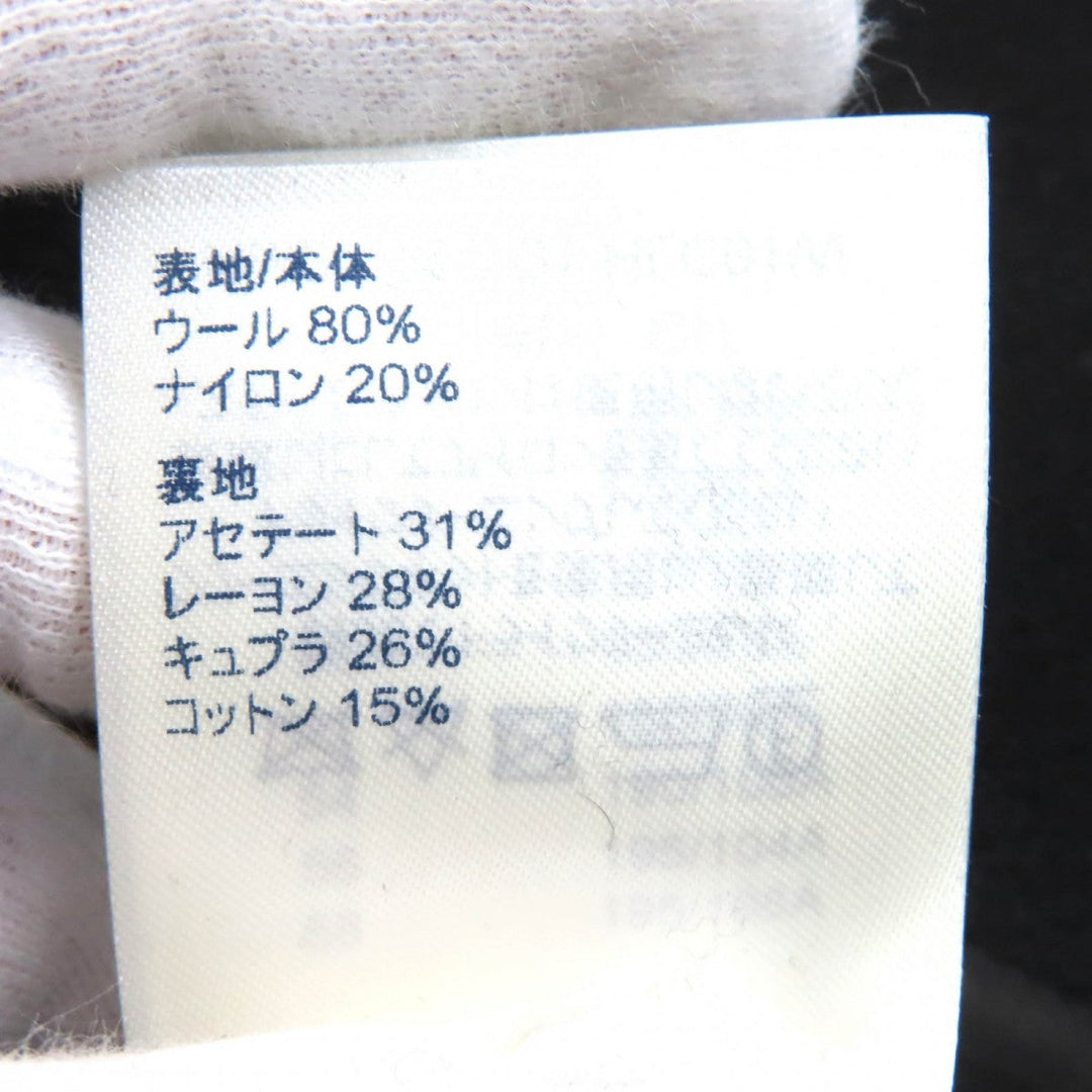 LOUIS VUITTON pea coat 1A8WQL Outer: 80% wool, Outer: 20% nylon, Lining: 31% acetate, Lining: 28% rayon, Lining: 26% cupra black mens 50 Used Authentic