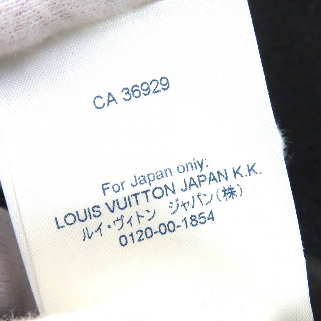 LOUIS VUITTON pea coat 1A8WQL Outer: 80% wool, Outer: 20% nylon, Lining: 31% acetate, Lining: 28% rayon, Lining: 26% cupra black mens 50 Used Authentic