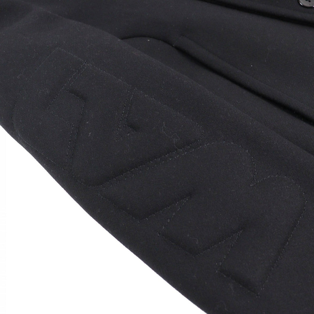 LOUIS VUITTON pea coat 1A8WQL Outer: 80% wool, Outer: 20% nylon, Lining: 31% acetate, Lining: 28% rayon, Lining: 26% cupra black mens 50 Used Authentic