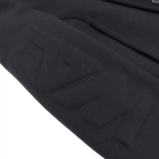LOUIS VUITTON pea coat 1A8WQL Outer: 80% wool, Outer: 20% nylon, Lining: 31% acetate, Lining: 28% rayon, Lining: 26% cupra black mens 50 Used Authentic