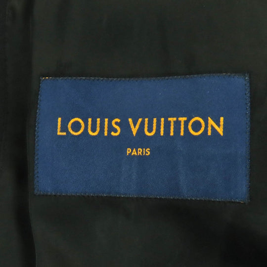 LOUIS VUITTON pea coat 1A8WQL Outer: 80% wool, Outer: 20% nylon, Lining: 31% acetate, Lining: 28% rayon, Lining: 26% cupra black mens 50 Used Authentic