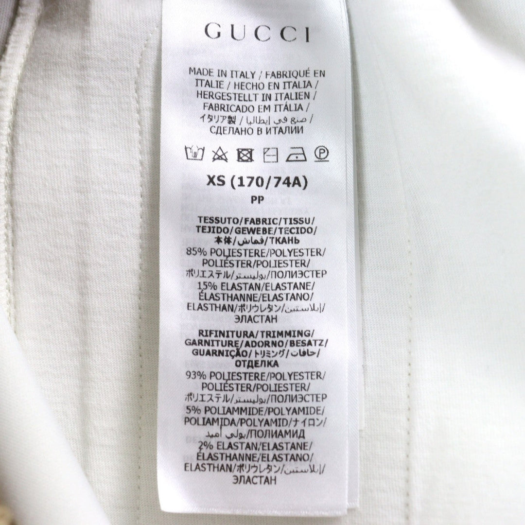 GUCCI Pants 676473 Main: 85% polyester, Main: 15% polyurethane, Part: 93% polyester, Part: 5% nylon, Part: 2% polyurethane Brown type All-over pattern mens XS Used Authentic