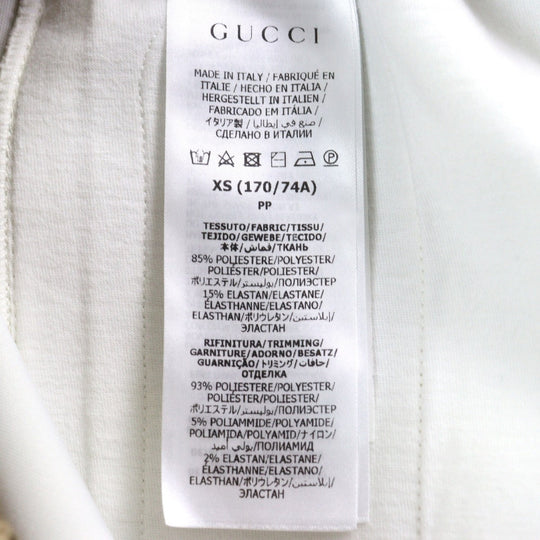 GUCCI Pants 676473 Main: 85% polyester, Main: 15% polyurethane, Part: 93% polyester, Part: 5% nylon, Part: 2% polyurethane Brown type All-over pattern mens XS Used Authentic