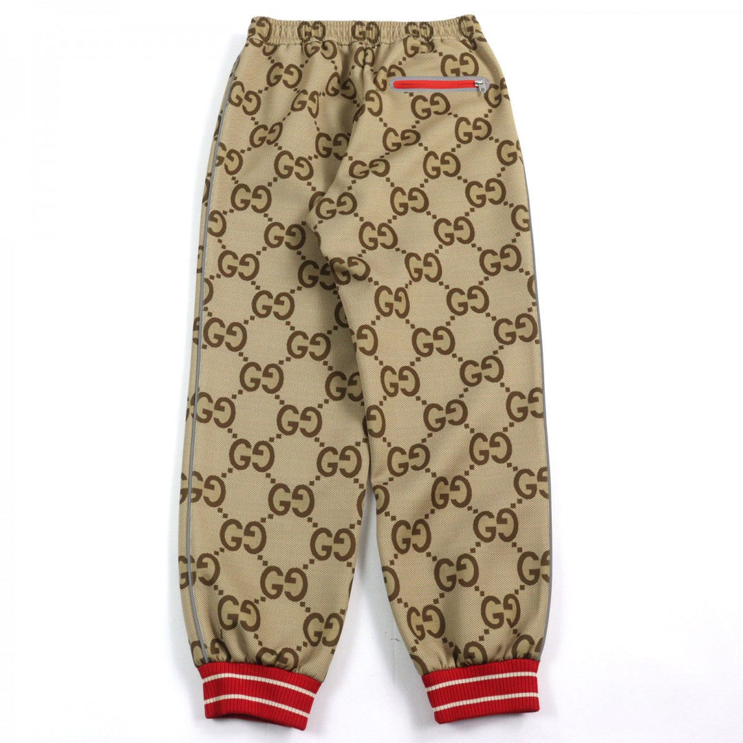 GUCCI Pants 676473 Main: 85% polyester, Main: 15% polyurethane, Part: 93% polyester, Part: 5% nylon, Part: 2% polyurethane Brown type All-over pattern mens XS Used Authentic