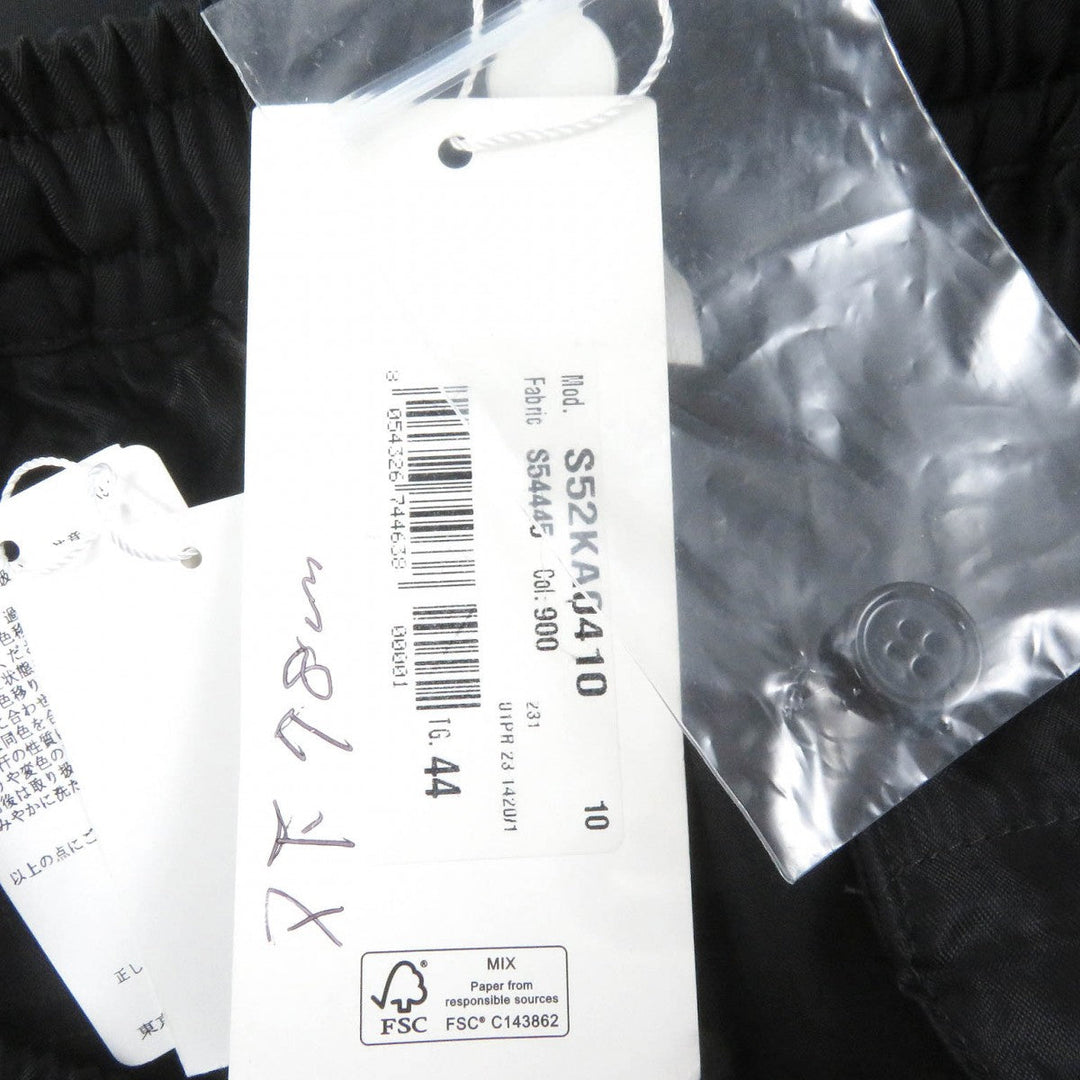 MM6 Maison Margiela Pants S52KA0410 Main: 94% polyester, Main: 6% polyurethane, Part: 100% rayon black WIDE LEG PANTS mens 44 Used Authentic