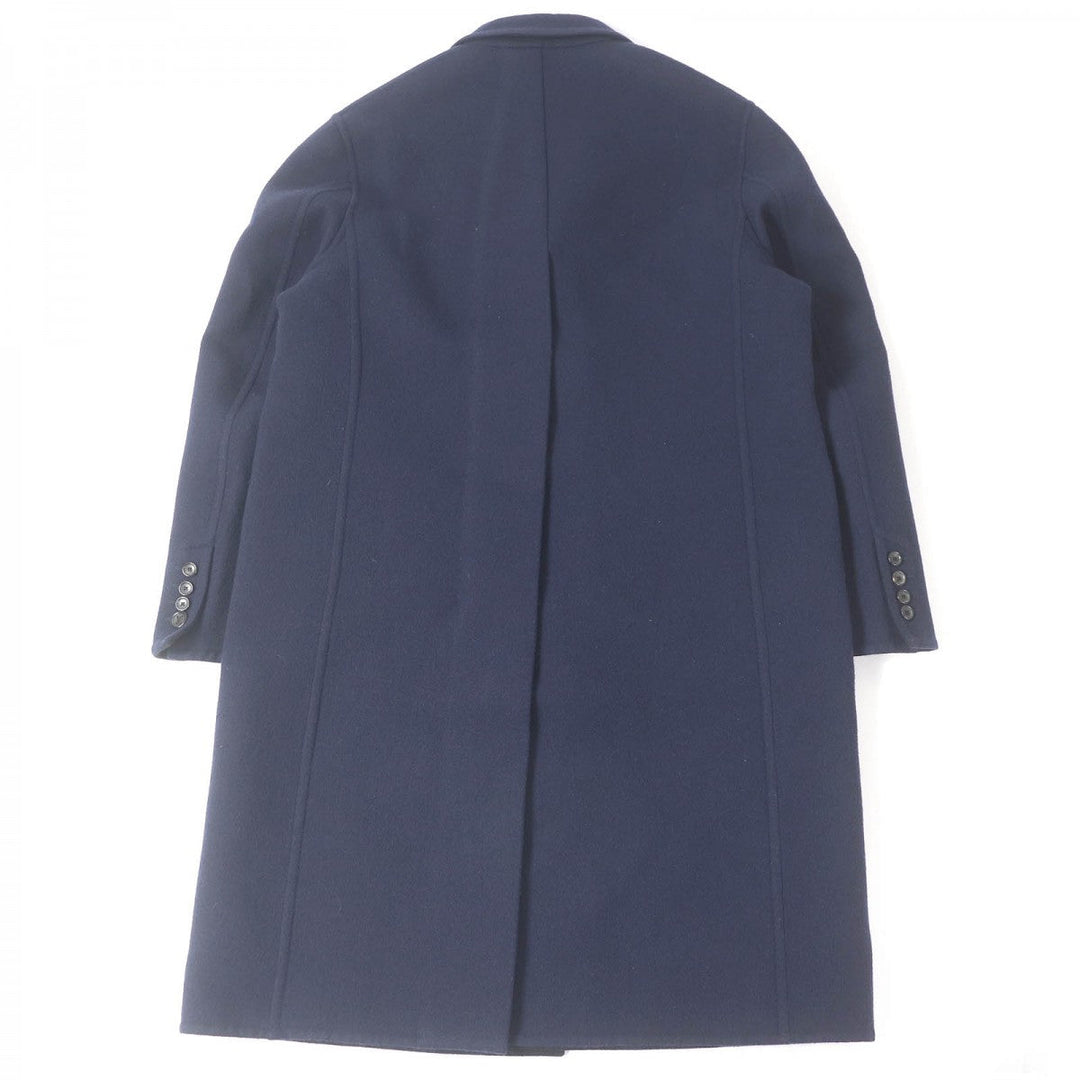 LOUIS VUITTON Chester coat Outer: 100% wool, Lining: 72% cupra, Lining: 28% cotton Navy mens 52 Used Authentic