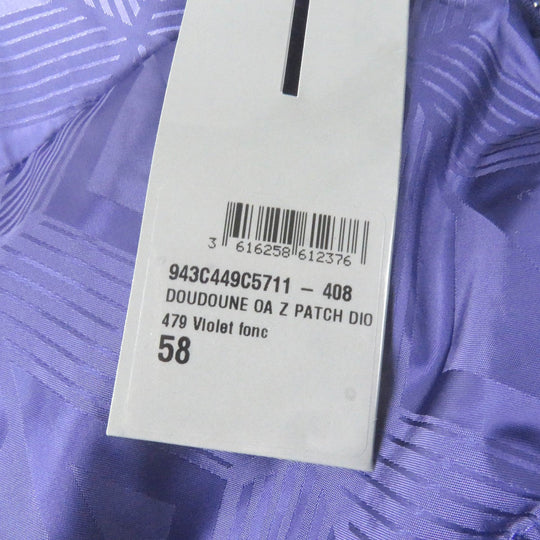 Dior HOMME Down jacket 943C449C5711 Main: 100% nylon, part: 50% nylon, part: 50% polyvinyl chloride, part: 100% polyester, filling: 90% down purple mens 58 Used Authentic