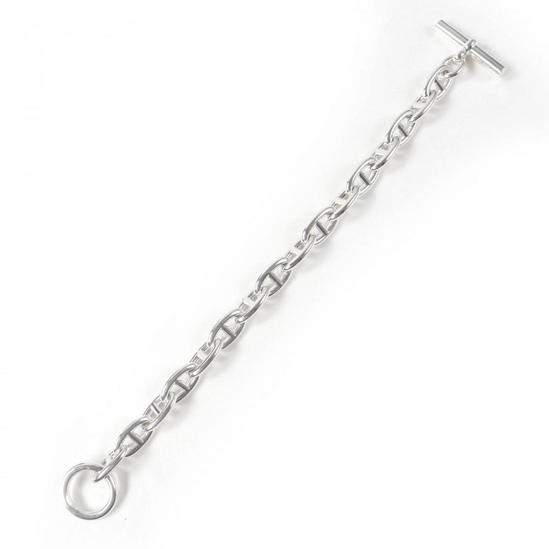 HERMES bracelet Main�FAG925 Silver mens Used Authentic