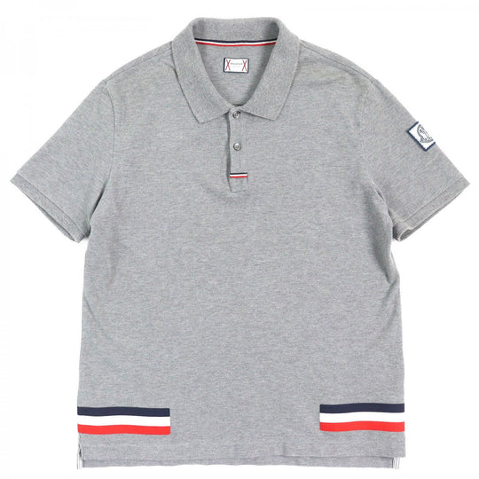 MONCLER GAMME BLEU Short sleeve polo shirt C13918316800 cotton gray MAGLIA POLO L