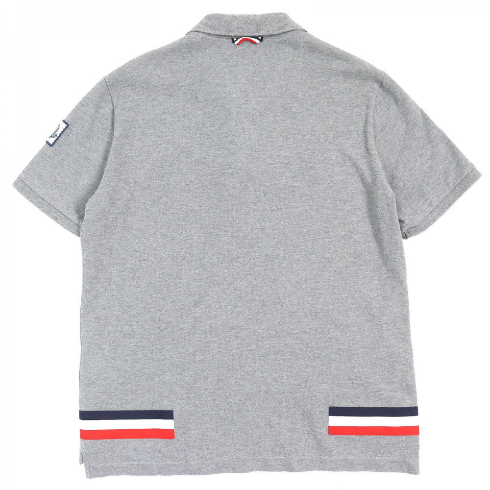MONCLER GAMME BLEU Short sleeve polo shirt C13918316800 cotton gray MAGLIA POLO L