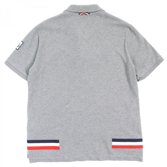 MONCLER GAMME BLEU Short sleeve polo shirt C13918316800 cotton gray MAGLIA POLO L