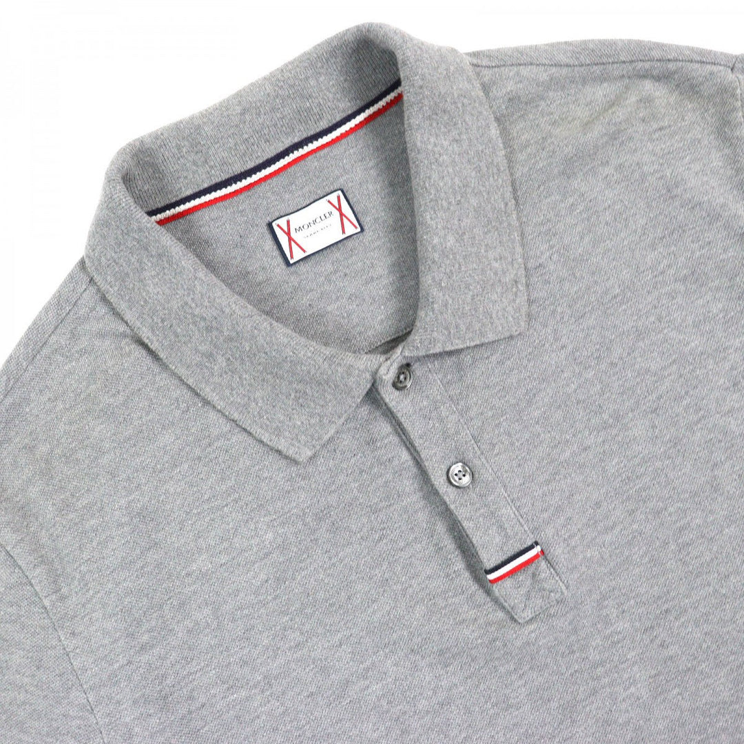 MONCLER GAMME BLEU Short sleeve polo shirt C13918316800 cotton gray MAGLIA POLO L