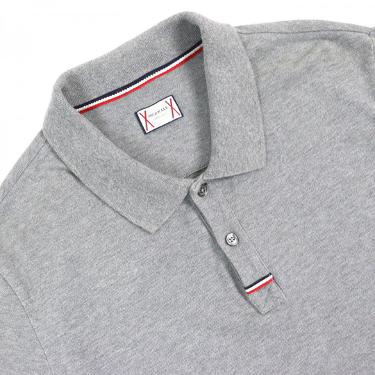 MONCLER GAMME BLEU Short sleeve polo shirt C13918316800 cotton gray MAGLIA POLO L