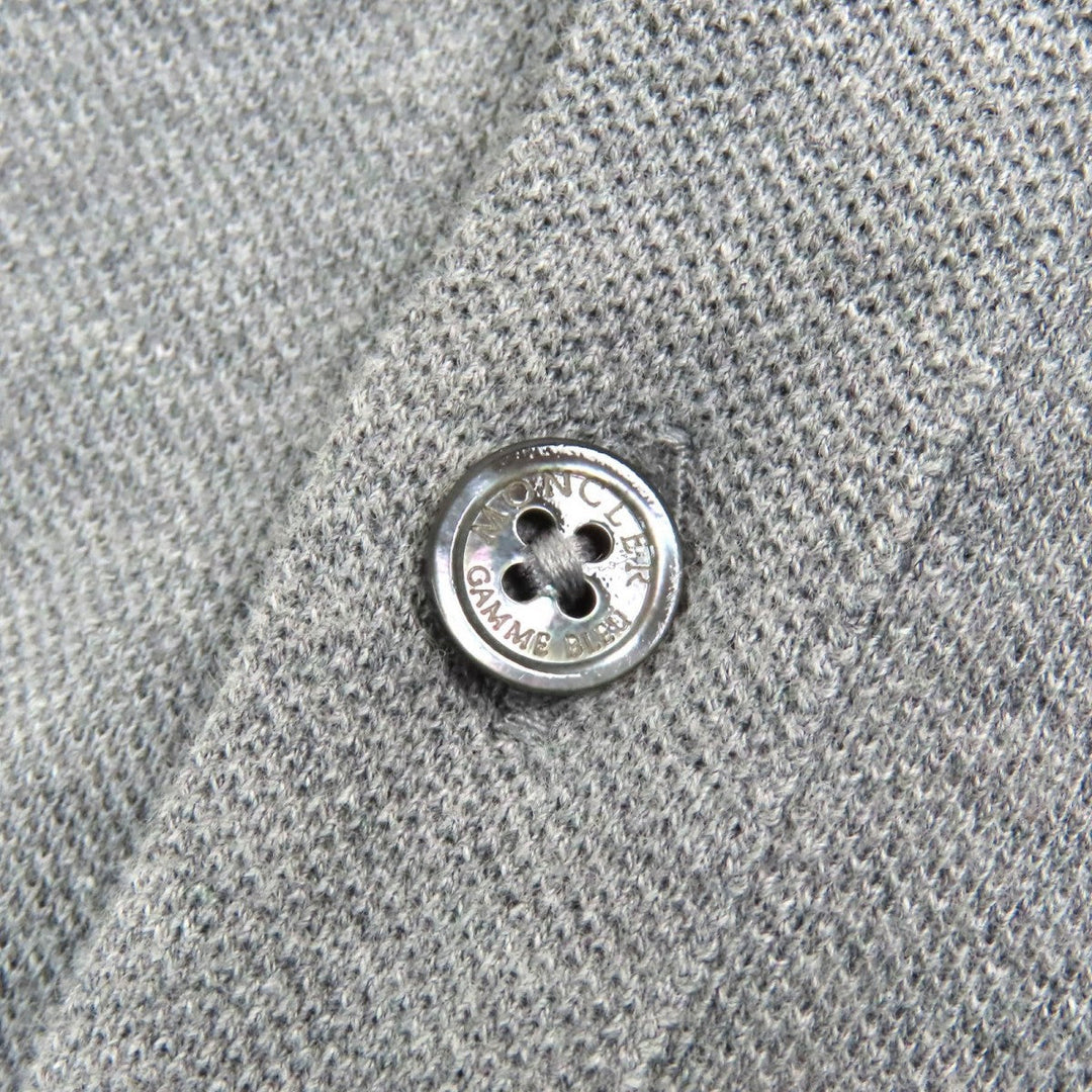 MONCLER GAMME BLEU Short sleeve polo shirt C13918316800 cotton gray MAGLIA POLO L