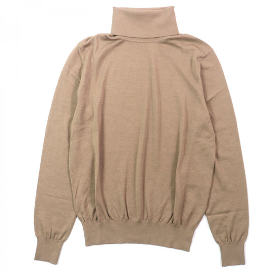 SAINT LAURENT PARIS sweater 752350 Main: 35% wool, Main: 35% cashmere, Main: 30% silk, Part: 33% wool, Part: 33% cashmere Brown mens XL Used Authentic