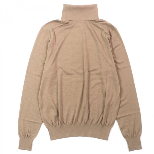 SAINT LAURENT PARIS sweater 752350 Main: 35% wool, Main: 35% cashmere, Main: 30% silk, Part: 33% wool, Part: 33% cashmere Brown mens XL Used Authentic