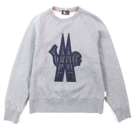 MONCLER GRENOBLE  sweat cotton gray M