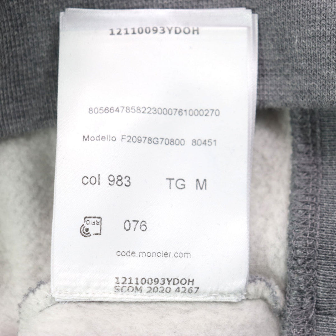 MONCLER GRENOBLE  sweat cotton gray M