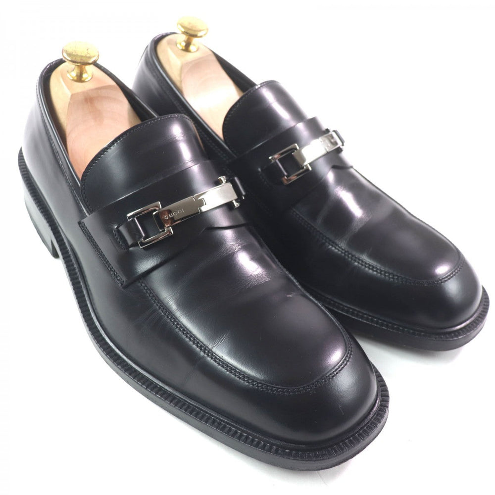 GUCCI loafers leather black 42.5