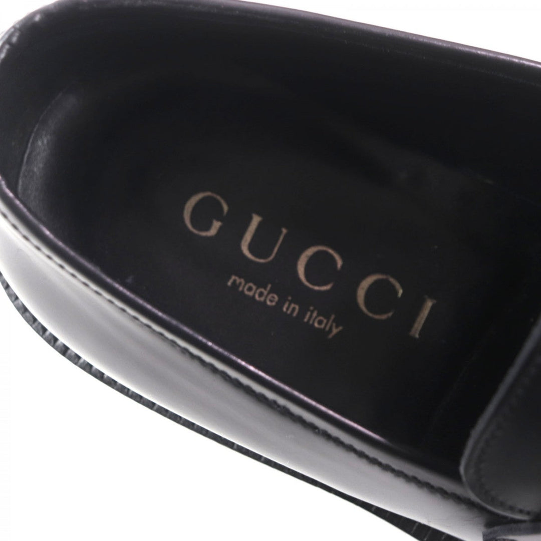 GUCCI loafers leather black 42.5