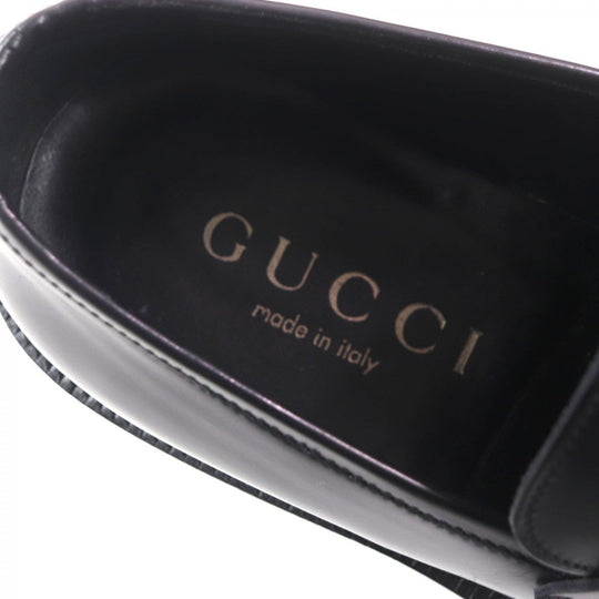 GUCCI loafers leather black 42.5