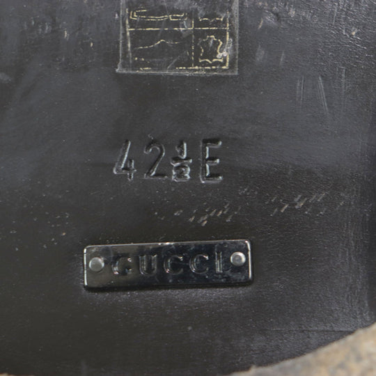 GUCCI loafers leather black 42.5