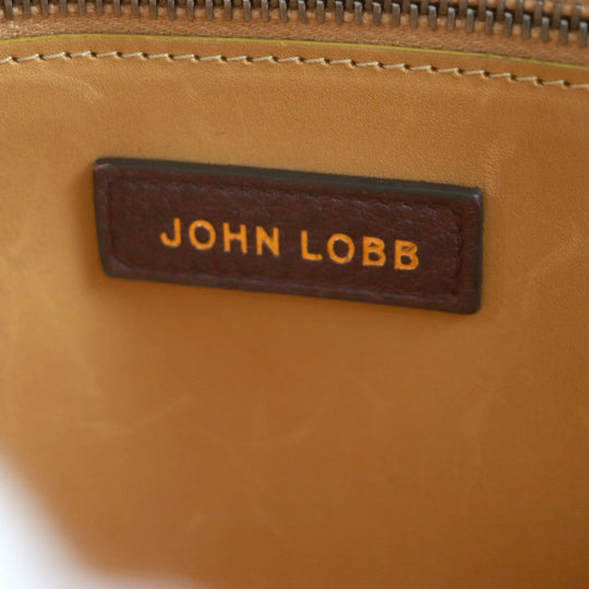 John Lobb Shoulder Bag Main: Grained calf leather Bordeaux mens Used Authentic