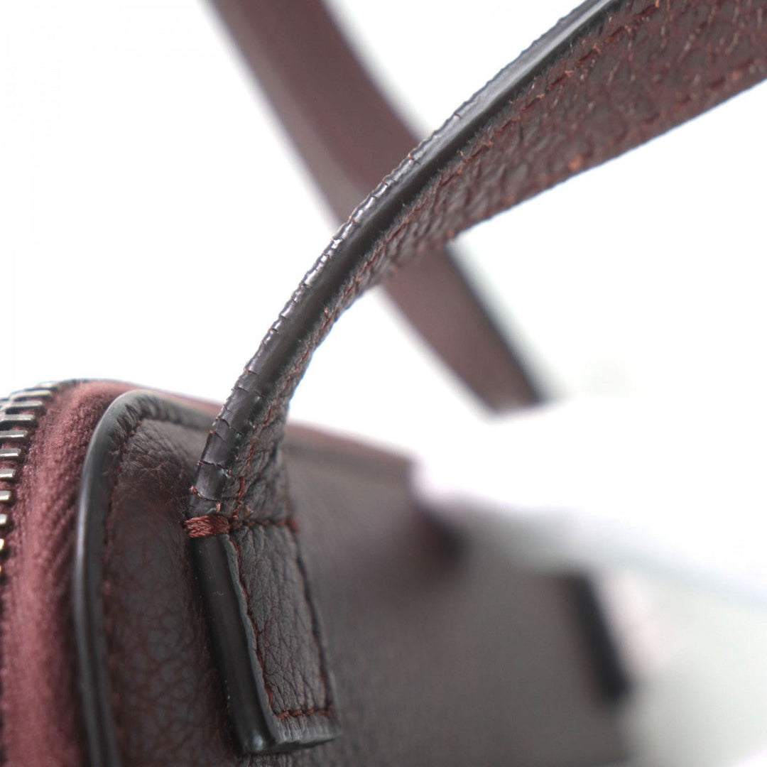 John Lobb Shoulder Bag Main: Grained calf leather Bordeaux mens Used Authentic