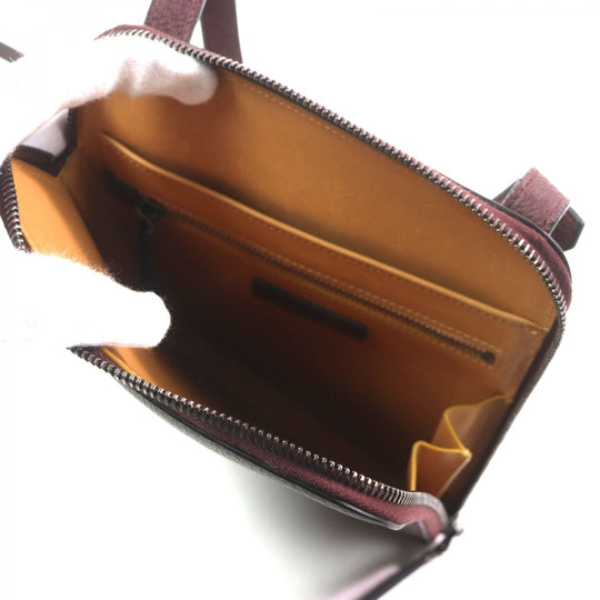 John Lobb Shoulder Bag Main: Grained calf leather Bordeaux mens Used Authentic