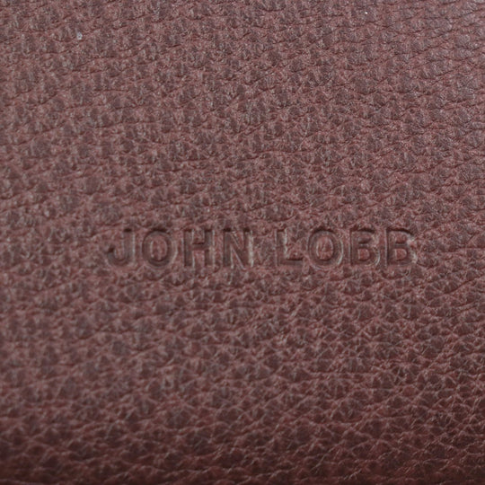 John Lobb Shoulder Bag Main: Grained calf leather Bordeaux mens Used Authentic