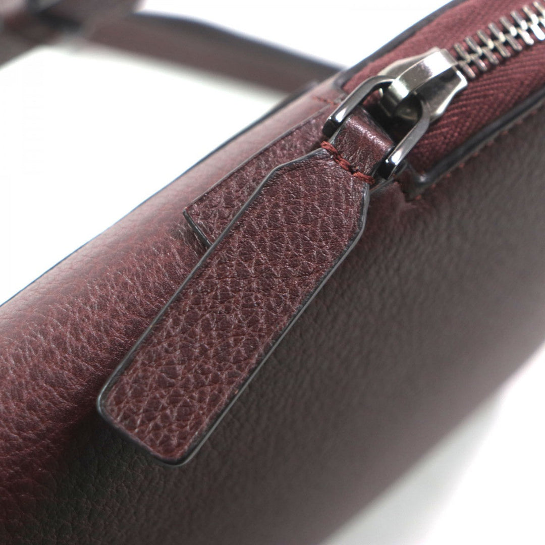 John Lobb Shoulder Bag Main: Grained calf leather Bordeaux mens Used Authentic
