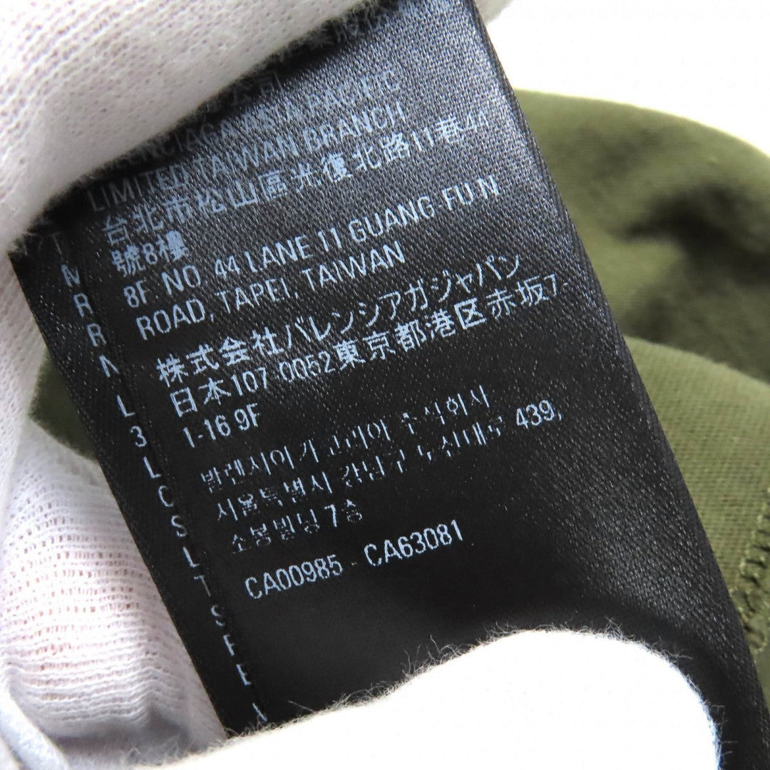 BALENCIAGA Short sleeve T-shirt 694576 cotton khaki mens 1 Used Authentic