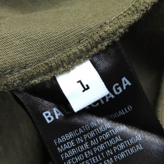 BALENCIAGA Short sleeve T-shirt 694576 cotton khaki mens 1 Used Authentic