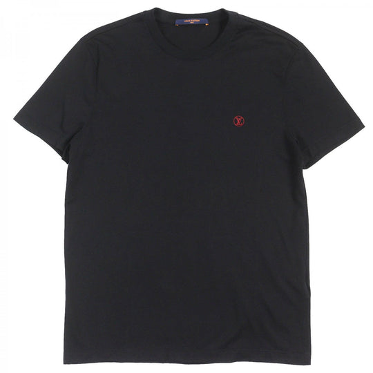LOUIS VUITTON Short sleeve T-shirt HAY50W cotton Black red S