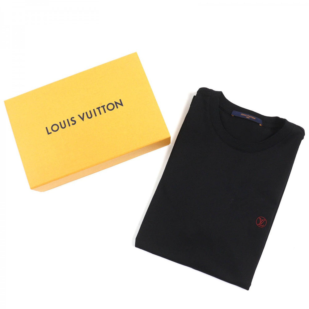 LOUIS VUITTON Short sleeve T-shirt HAY50W cotton Black red S