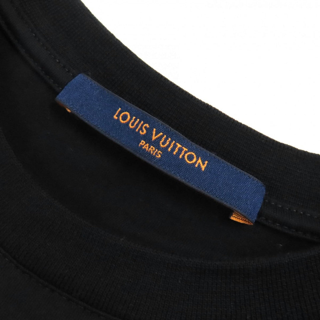 LOUIS VUITTON Short sleeve T-shirt HAY50W cotton Black red S