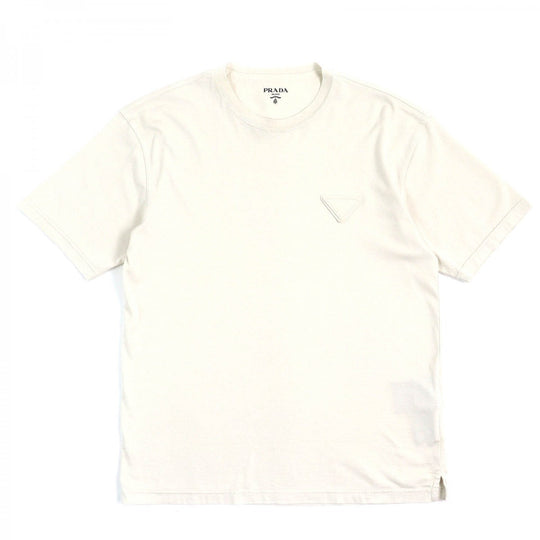 PRADA Short sleeve T-shirt UJN852 Main: 100% cotton light beige mens S Used Authentic