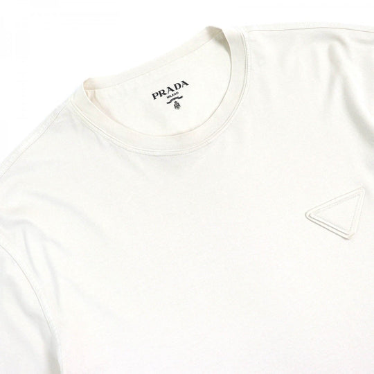 PRADA Short sleeve T-shirt UJN852 Main: 100% cotton light beige mens S Used Authentic