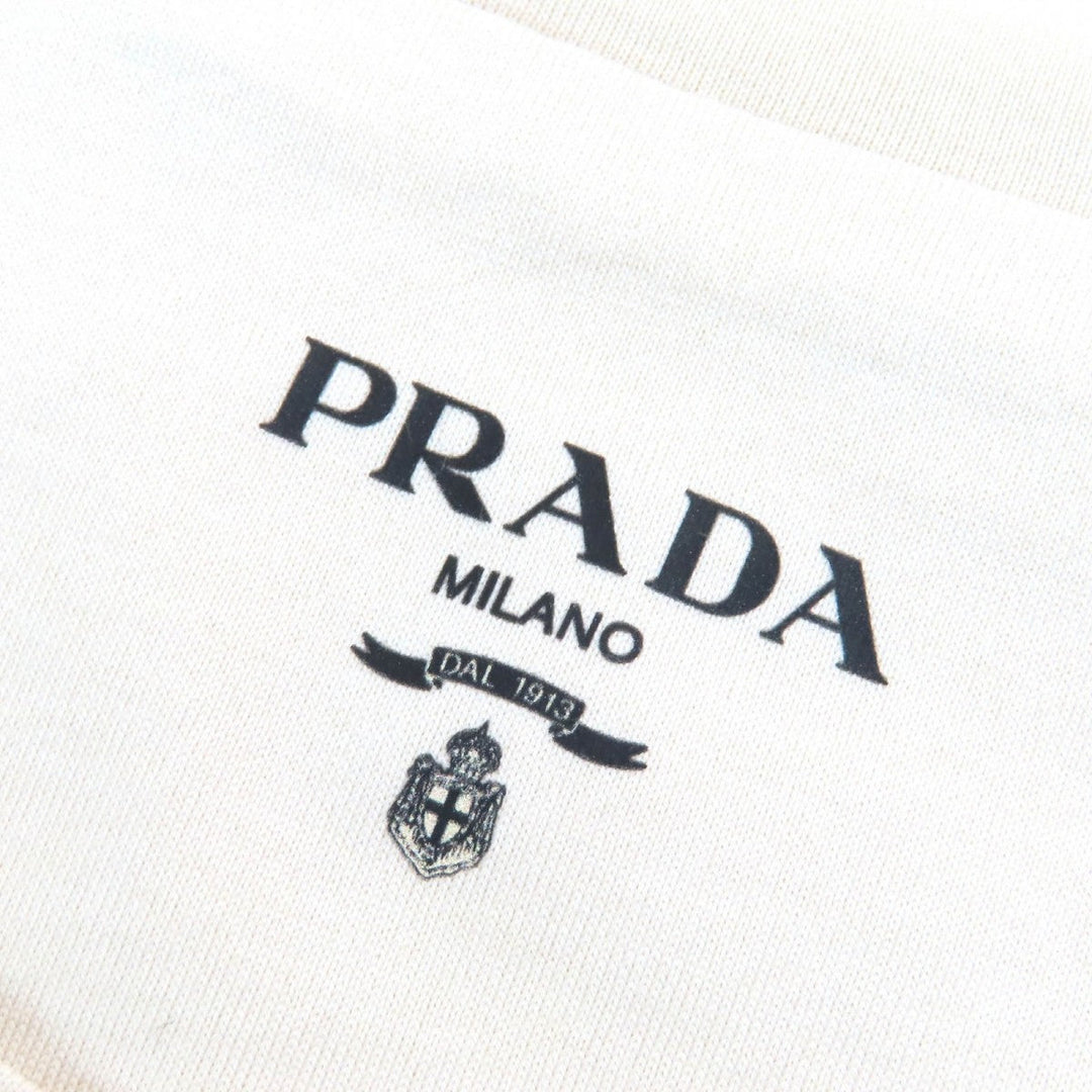 PRADA Short sleeve T-shirt UJN852 Main: 100% cotton light beige mens S Used Authentic
