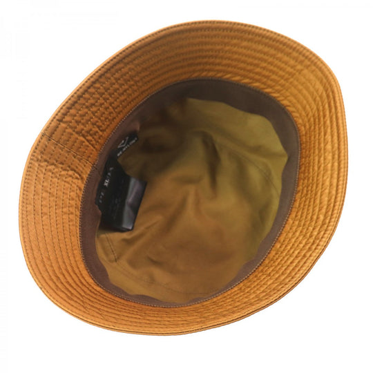 PRADA hat 2HC137 Outer: 100% polyamide (nylon), Lining: 100% cotton, Leather part: Cowhide Brown mens XL Used Authentic