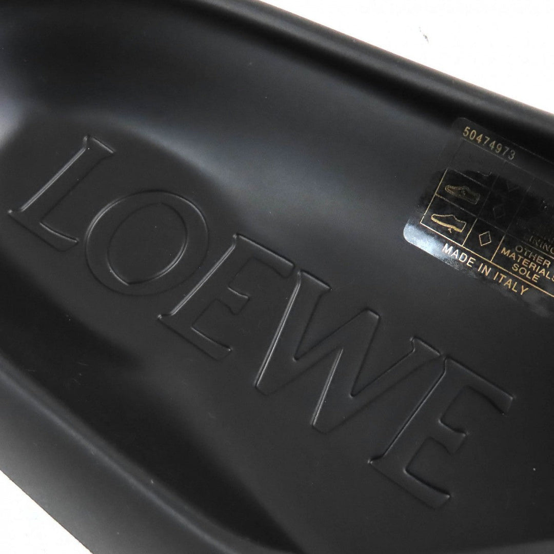 LOEWE Sandals Main: Rubber black BUBBLE THONG SLIDE mens 42 Used Authentic